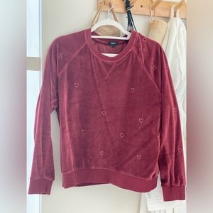 Rails Terry cloth red sweater size small